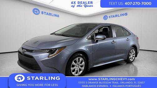 Celestite/Midnight Black Metallic 2026 Toyota Corolla LE