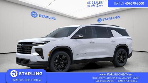 Polar White Tricoat 2027 Chevrolet Traverse LT