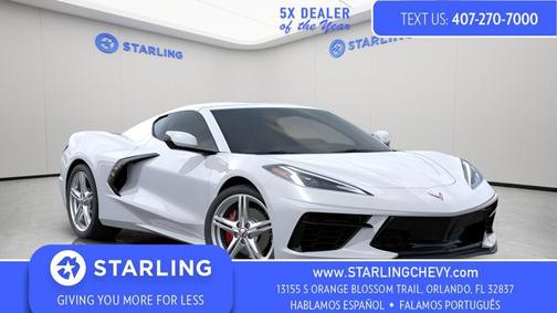 Arctic White 2026 Chevrolet Corvette Stingray w/1LT