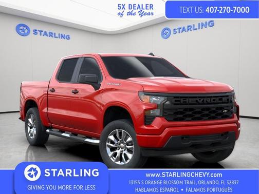 Red Hot 2025 Chevrolet Silverado 1500 Custom
