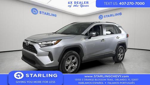 Silver Sky Metallic 2025 Toyota RAV4 Hybrid LE