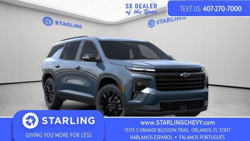 Lakeshore Blue Metallic 2026 Chevrolet Traverse LT