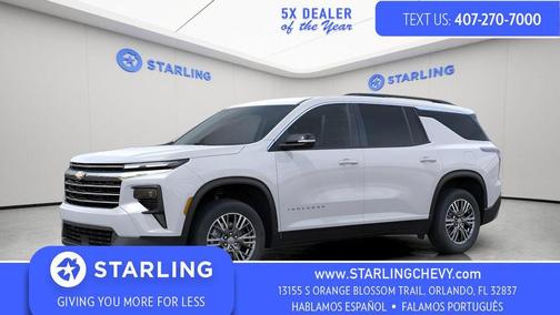 Summit White 2026 Chevrolet Traverse LT