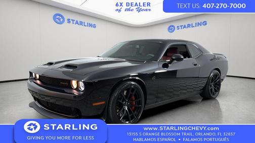 Pitch Black Clearcoat 2023 Dodge Challenger SRT Hellcat