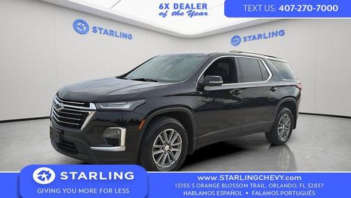Mosaic Black Metallic 2023 Chevrolet Traverse LT Leather