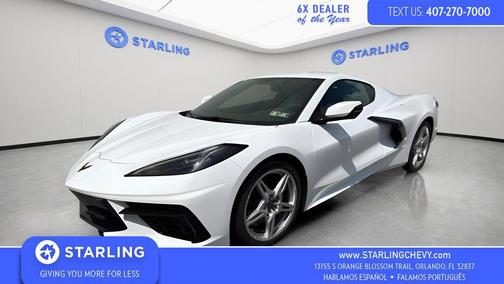 Arctic White 2023 Chevrolet Corvette Stingray w/1LT