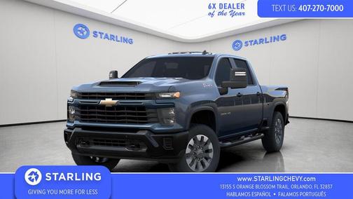 Lakeshore Blue Metallic 2026 Chevrolet Silverado 2500 Custom