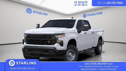 Summit White 2026 Chevrolet Silverado 1500 WT