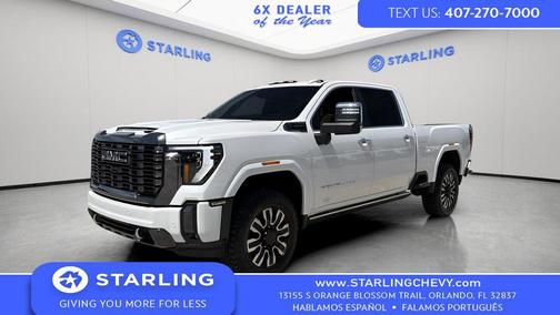 White Frost Tricoat 2024 GMC Sierra 3500 Denali