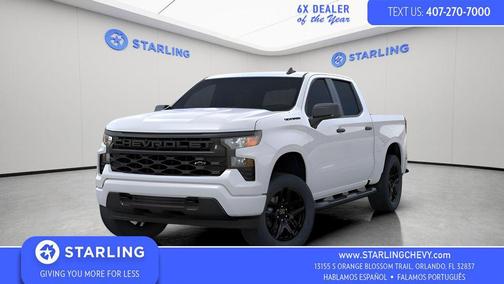 Summit White 2026 Chevrolet Silverado 1500 Custom