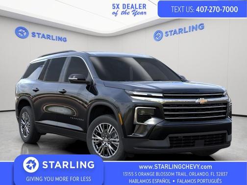 Mosaic Black Metallic 2025 Chevrolet Traverse LT