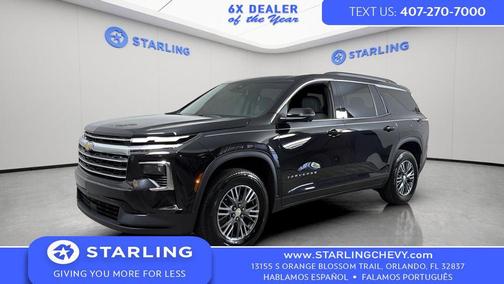 Mosaic Black Metallic 2025 Chevrolet Traverse LT