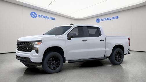 Summit White 2026 Chevrolet Silverado 1500 Custom