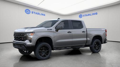 Sterling Gray Metallic 2026 Chevrolet Silverado 1500 Custom Trail Boss