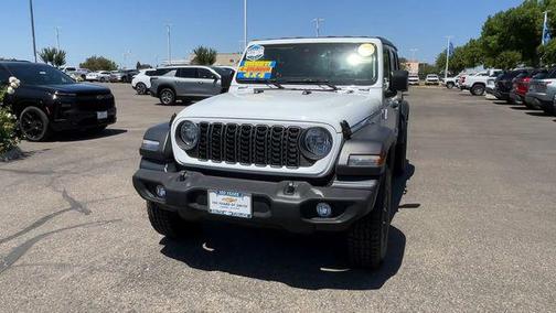 Bright White Clearcoat 2025 Jeep Wrangler Sport S