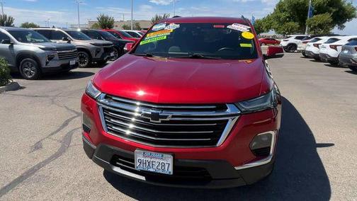 Radiant Red Tintcoat 2023 Chevrolet Traverse LT Cloth
