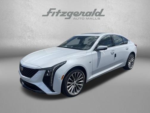Vibrant White Tricoat 2026 Cadillac CT5 Premium Luxury