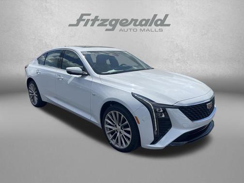 Vibrant White Tricoat 2026 Cadillac CT5 Premium Luxury