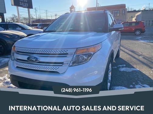 White Platinum Metallic Tri-Coat 2015 Ford Explorer Limited