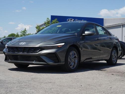 Amazon Gray 2026 Hyundai ELANTRA HEV Blue