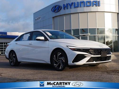 Serenity White 2025 Hyundai ELANTRA HEV Limited