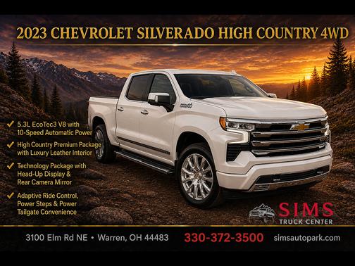 Iridescent Pearl Tricoat 2023 Chevrolet Silverado 1500 High Country