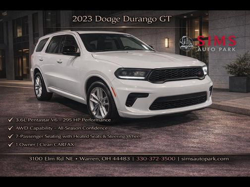 DB Black Clearcoat 2023 Dodge Durango GT