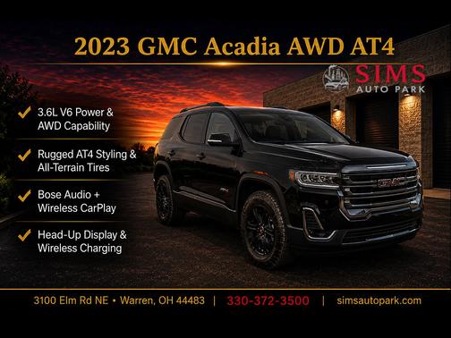 Ebony Twilight Metallic 2023 GMC Acadia AT4