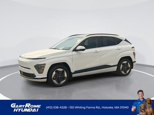 White 2024 Hyundai KONA EV Limited