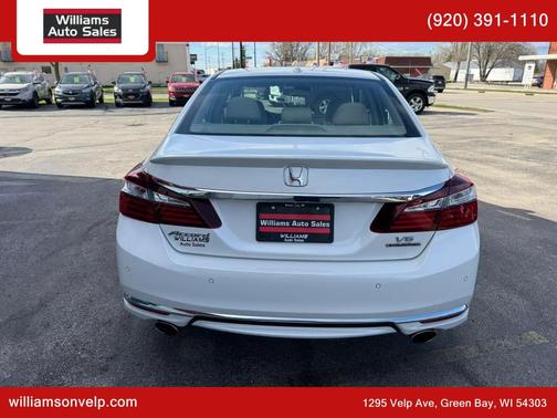 White Orchid Pearl 2017 Honda Accord Touring