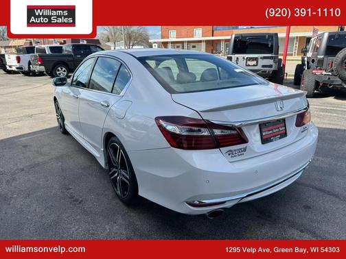 White Orchid Pearl 2017 Honda Accord Touring