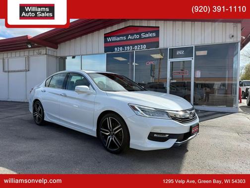 White Orchid Pearl 2017 Honda Accord Touring