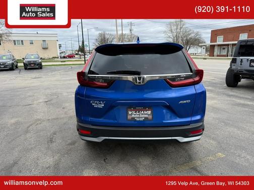 Aegean Blue Metallic 2021 Honda CR-V EX