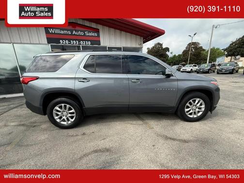 Steel Metallic 2021 Chevrolet Traverse LT Cloth