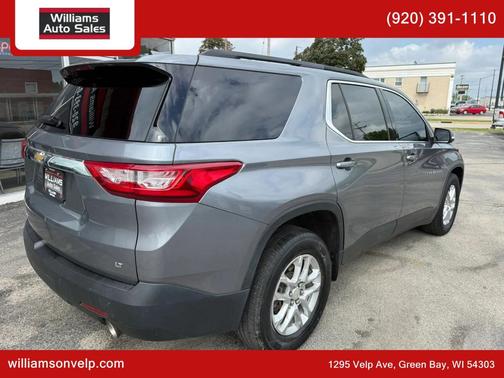 Steel Metallic 2021 Chevrolet Traverse LT Cloth