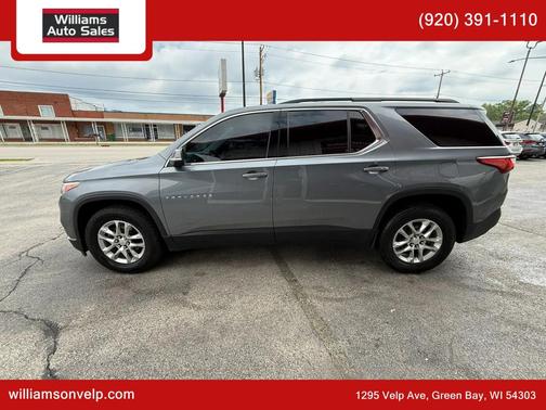Steel Metallic 2021 Chevrolet Traverse LT Cloth