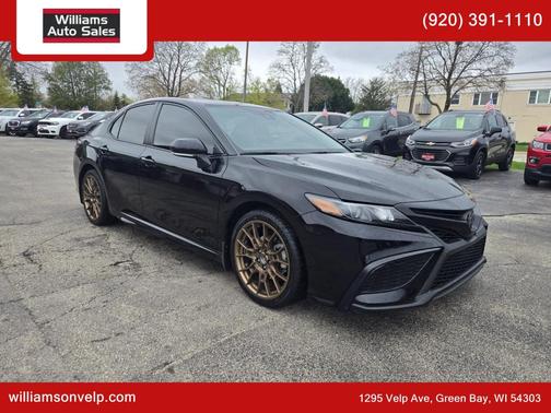 Midnight Black Metallic 2023 Toyota Camry SE Nightshade