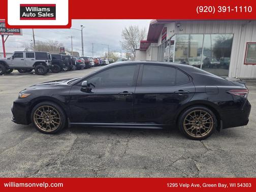 Midnight Black Metallic 2023 Toyota Camry SE Nightshade