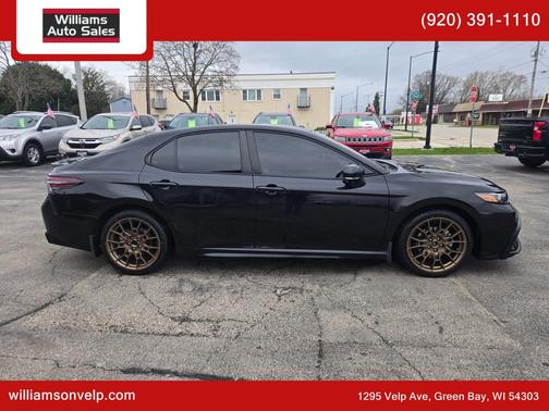 Midnight Black Metallic 2023 Toyota Camry SE Nightshade
