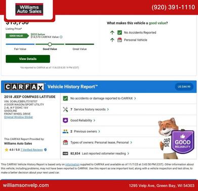 2018 Jeep Compass Latitude