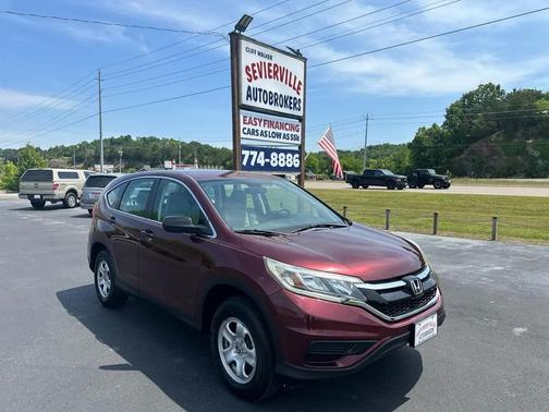 Burgundy 2015 Honda CR-V LX