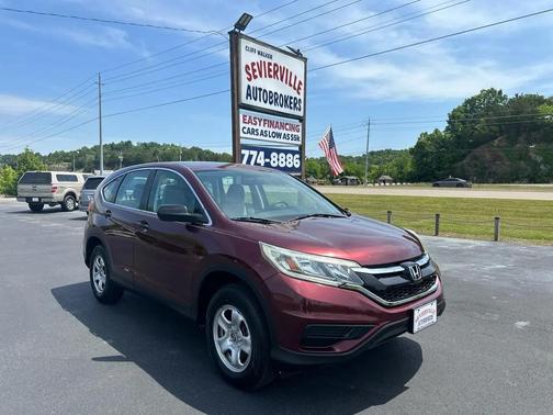 Burgundy 2015 Honda CR-V LX