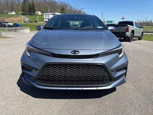 Celestite/Midnight Black Metallic 2023 Toyota Corolla SE