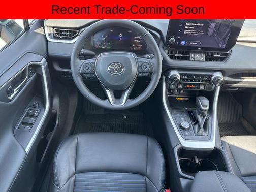Wind Chill Pearl/Midnight Black Metallic 2024 Toyota RAV4 Hybrid SE