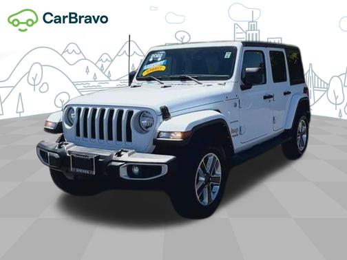 Bright White Clearcoat 2022 Jeep Wrangler Unlimited Sahara 4x4