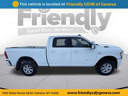 Bright White Clearcoat 2024 RAM 2500 Laramie Crew Cab 4x4 6'4' Box