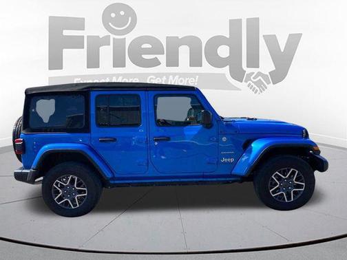Hydro Blue Pearlcoat 2024 Jeep Wrangler 4-Door Sahara 4x4