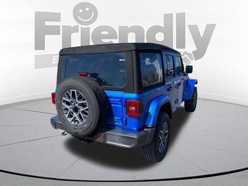 Hydro Blue Pearlcoat 2024 Jeep Wrangler 4-Door Sahara 4x4