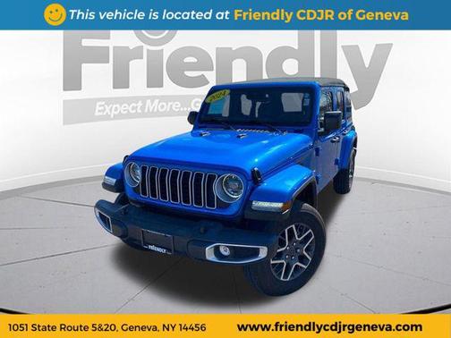Hydro Blue Pearlcoat 2024 Jeep Wrangler 4-Door Sahara 4x4