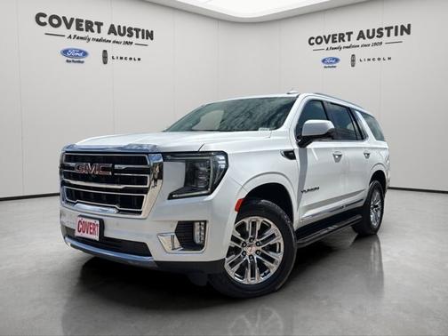 White Frost Tricoat 2021 GMC Yukon SLT